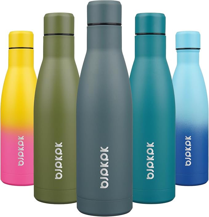 BJPKPK 17oz Insulated Water Bottles Stainless Steel Sports Water Bottles Keep by BJPKPK