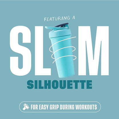 BlenderBottle Sport Sleek Shaker Cup Insulated Stainless Steel Water Bottle - Image 7