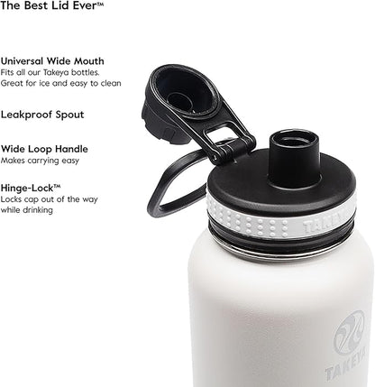 Takeya Originals 32 oz Vacuum Insulated Stainless Steel Water Bottle - Image 5