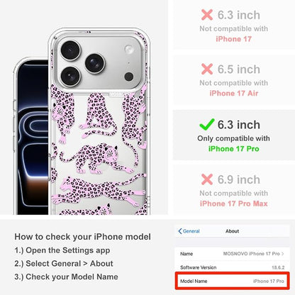 MOSNOVO for iPhone 17 Pro Case | Military Grade 6.6ft Drop Tested | Camera - Image 2