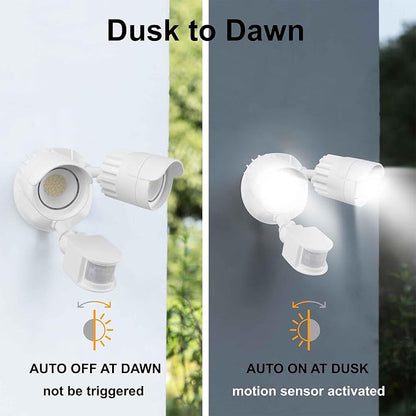 LED Motion Sensor Outdoor Lights, 34W 3500LM 5000K Daylight, IP65 Waterproof - Image 6