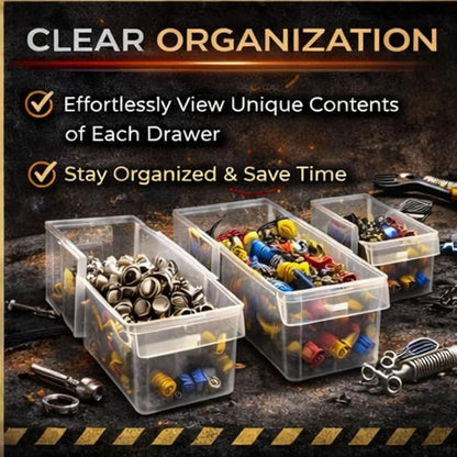Quantum Storage Systems PDC-18BK 18 Drawers Cabinet Part Organizer 19" H x 15" - Image 5