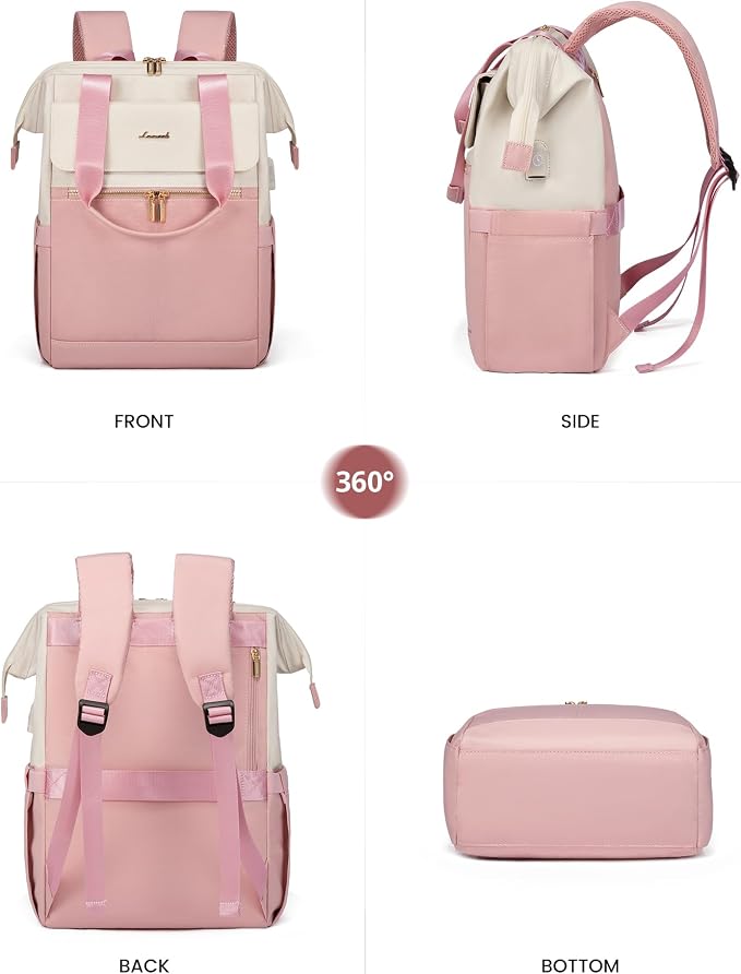 LOVEVOOK Laptop Backpack for Women, 15.6 Inch Work Laptop Bag - Image 9