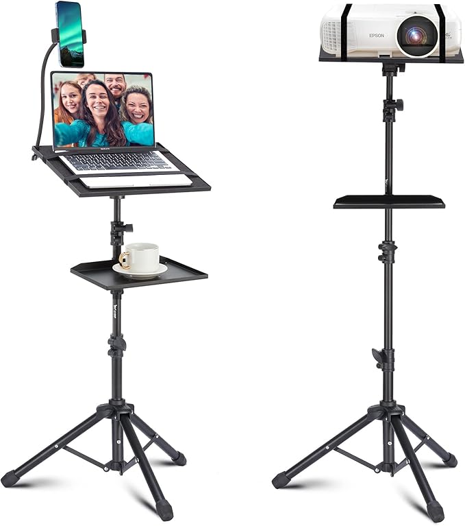 Lusweimi Projector Tripod Stand, 50” Laptop Stand by LUSWEIMI