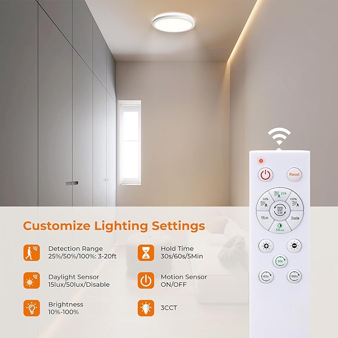 Matane Dimmable Motion Sensor LED Ceiling Light - Image 5