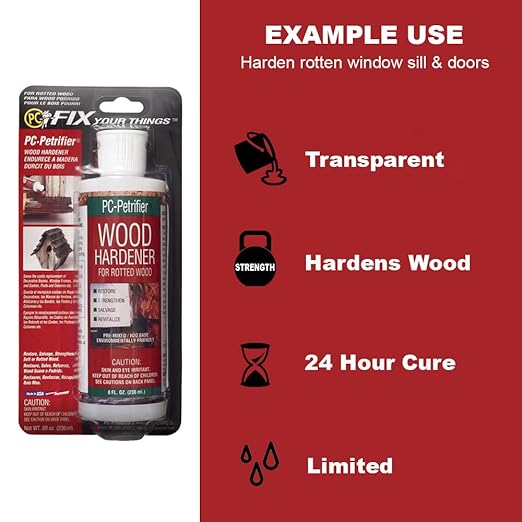 PC-Products Wood Repair Epoxy Paste and Wood Hardener Kit, PC-Woody 6 oz and - Image 6