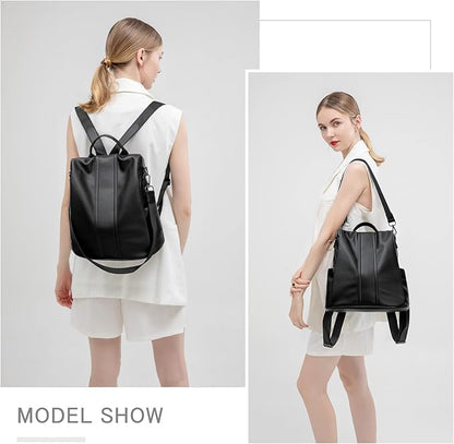 PINCNEL Women Backpack Purse Waterproof Nylon Anti-theft Rucksack Lightweight - Image 5