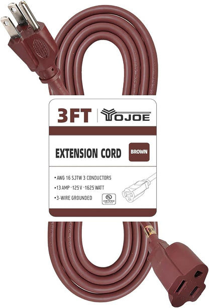 YOJOE Extension Cord, 3 Prong 13A Weatherproof Power Cord, 16 Gauge Heavy Duty by YOJOE
