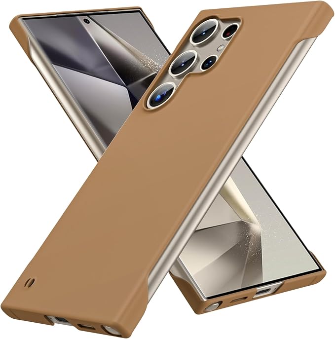 GRECAZO Slim Borderless for Samsung Galaxy S24 Ultra Phone Case 6.8" Ultra-Thin by GRECAZO
