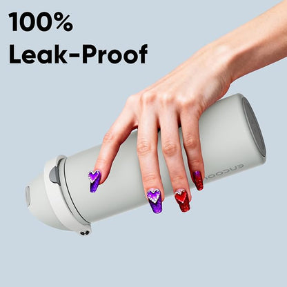 Insulated Water Bottle with Straw - Image 6