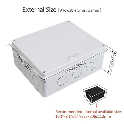 LeMotech Junction Box, Electrical Box IP65 Water Resistant Dustproof ABS - Image 2