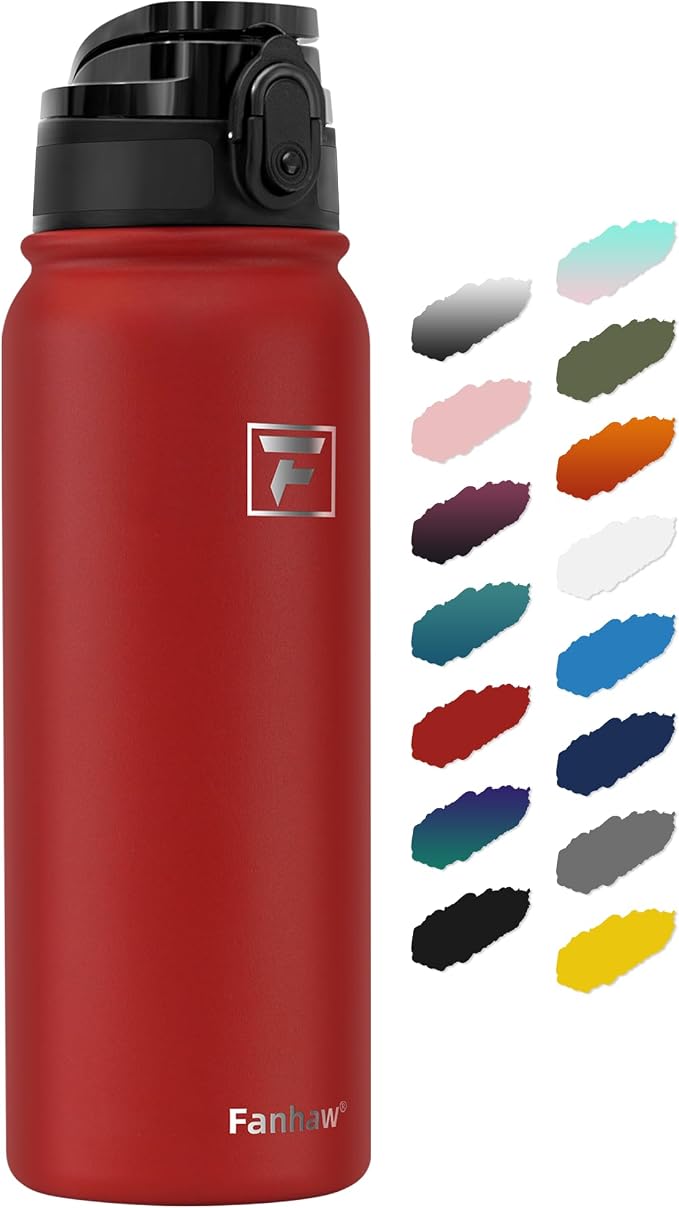 Fanhaw 20 oz Insulated Stainless Steel Water Bottle by FANHAW