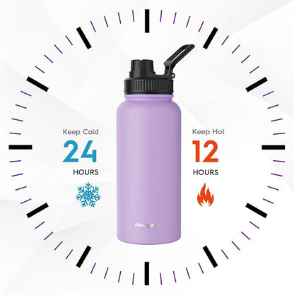 Navigate 32 oz Stainless Steel Insulated Water Bottle, Double Walled Leak Proof - Image 2