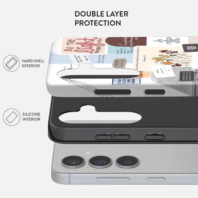 Compatible for Samsung Galaxy S25 Plus 5G Case, Dual Layer Heavy Duty 2 in 1 - Image 2