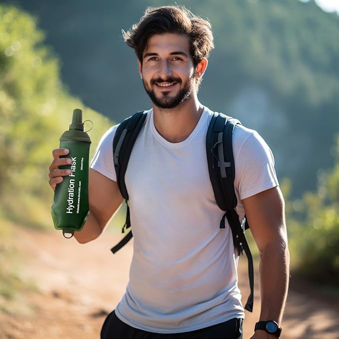 WILDREEDS 250ml Soft Flask, TPU Collapsible Soft Water Bottle - Image 2