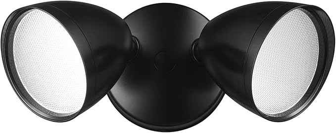 GLOBE Electric 17000186 20W Twin Head Black 1600 Lumens Wall Switch Activated by GlobeElectric