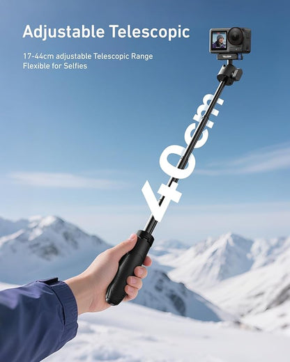 TELESIN 40cm/15.7'' Mini Selfie Stick Tripod, Magnetic Quick Release Selfie - Image 5