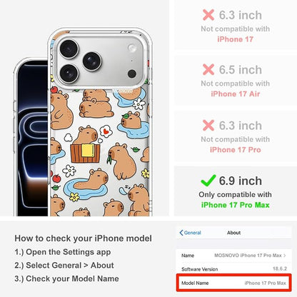 MOSNOVO for iPhone 17 Pro Max Case, Shockproof Military-Grade Protection 6.6ft - Image 2