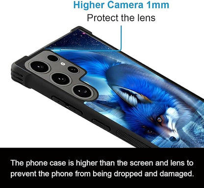 for Samsung Galaxy S24 Ultra Case, Snowy Mountain Fox Lake Pattern Graphic - Image 3