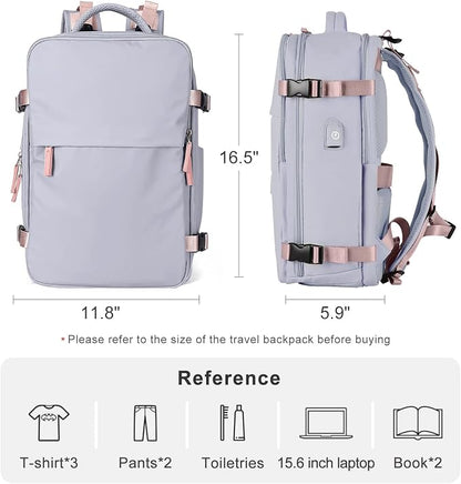 coofay Travel Backpack For Women Airline Approved Carry On Backpack Flight - Image 4