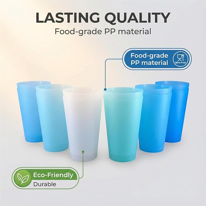 AOYITE Large Plastic Cups 32 oz - Image 3