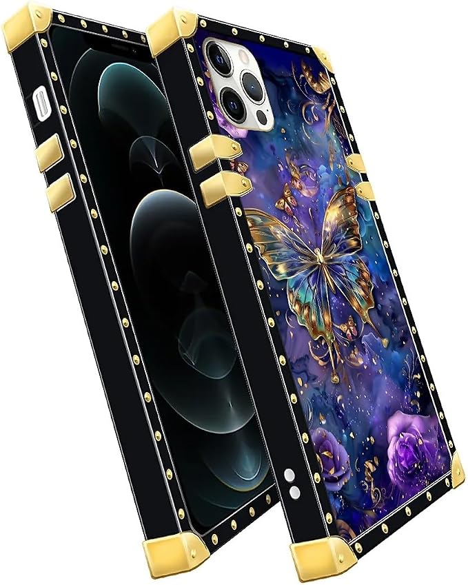 Compatible with iPhone 11 Pro Max Case, Glistening Golden Butterfly Vibrant - Image 3