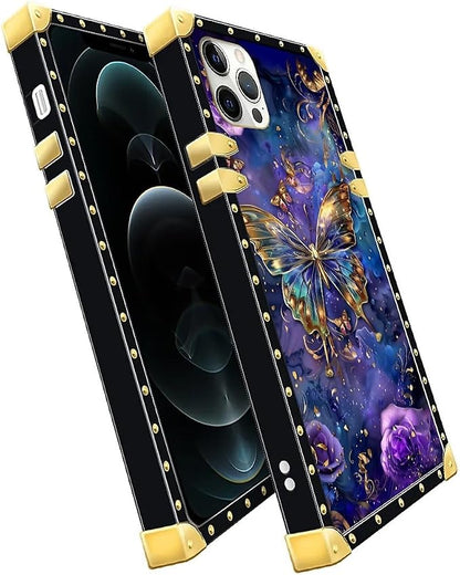 Compatible with iPhone 11 Pro Max Case, Glistening Golden Butterfly Vibrant - Image 3