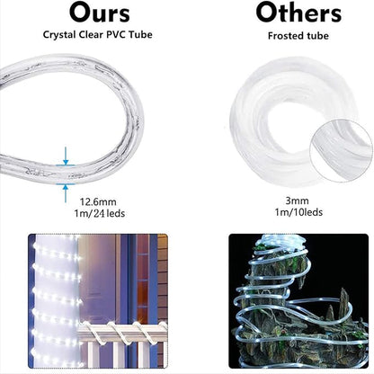 100ft LED Rope Lights Outdoor, 720 LED Connectable and Flexible Tube Lights - Image 4