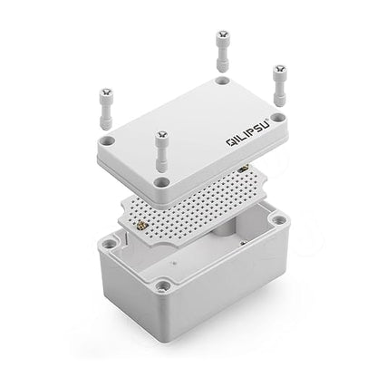 QILIPSU Junction Box with Mounting Plate 110x80x70mm, ABS Plastic DIY by QILIPSU