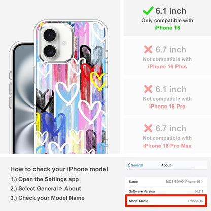 MOSNOVO for iPhone 16 Case, Shockproof Military-Grade Protection 6.6ft Drop - Image 2