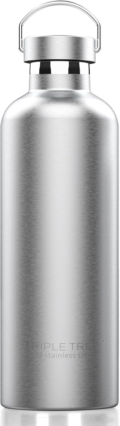 Triple Tree 34OZ Vacuum Insulated Stainless Steel Water Bottle, Double Wall by TRIPLETREE