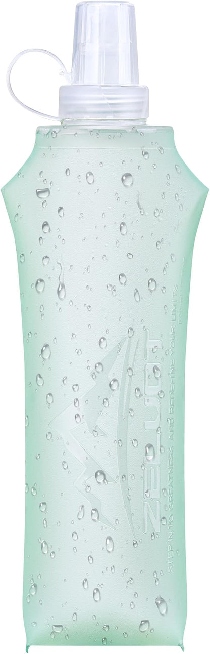 Zelvot Running Vest Soft Flask, BPA-Free 500ml Collapsible Water Bottle by Zelvot