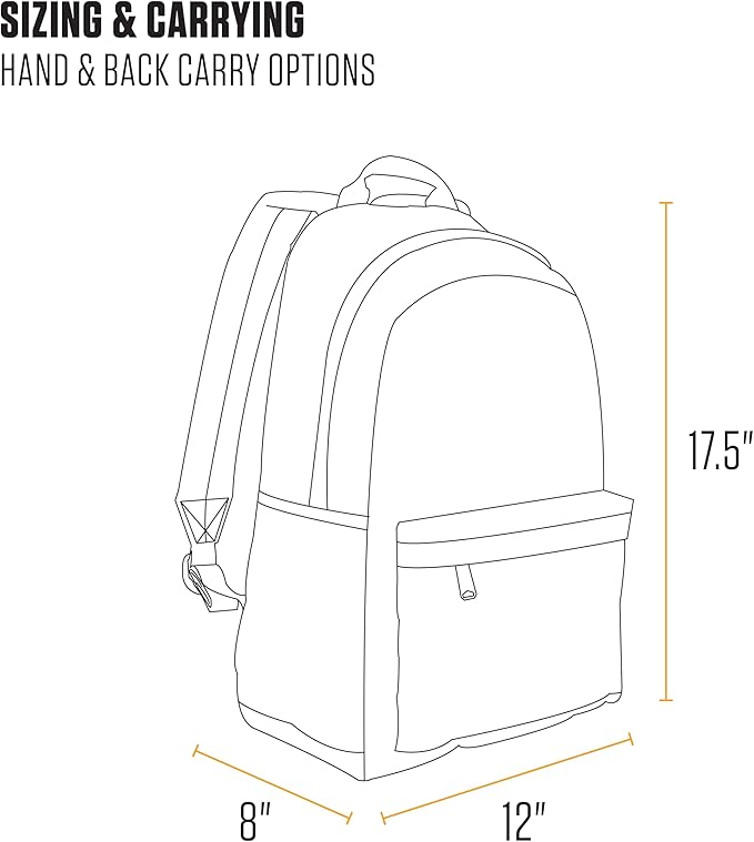 Carhartt 21L Classic Laptop Backpack, Water-Resistant Pack W/ 15" Laptop Sleeve - Image 4