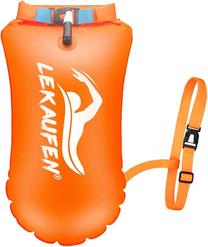 Swim Buoy for Open Water, 20L Swim Safety Float Waterproof Dry Bag for Swimmers - Image 9