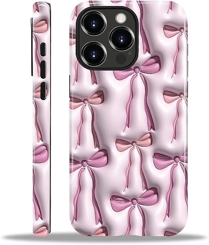 for iPhone 11 Pro Max Case, HL2 Abstract Ribbons Bows Hybrid 2 Layer Hard Shell by Unknown