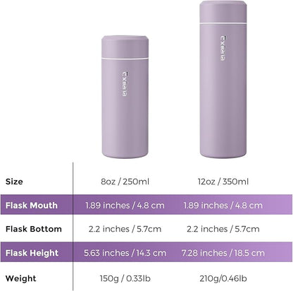 【Upgraded】Exllena Small Insulated Water Bottle 12 oz/350ml– Mini Insulated - Image 6