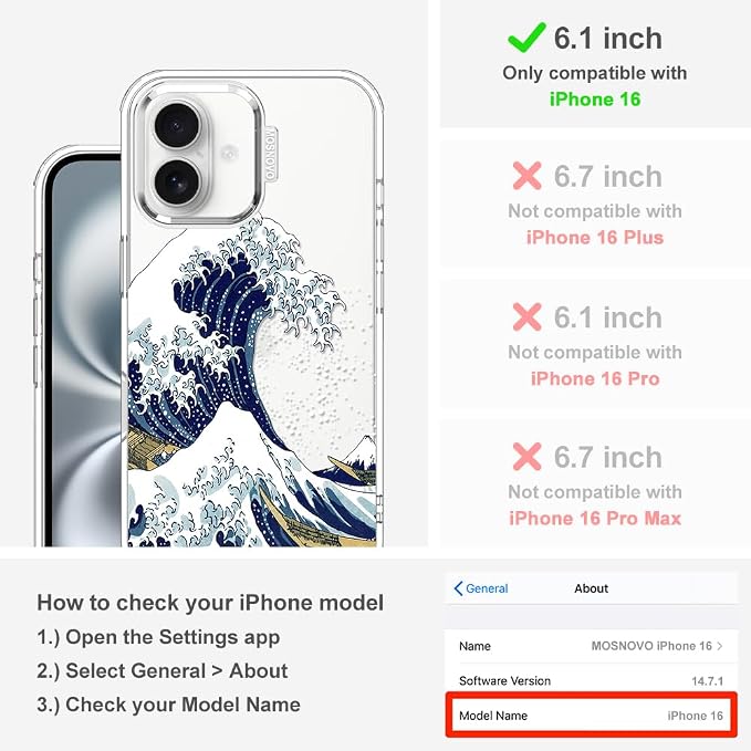 MOSNOVO Case for iPhone 16 - Image 2