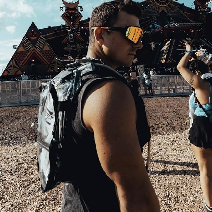 RAVERUNNER® Anti-Theft Hydration Backpack | Festival Approved Rave Backpack - Image 7