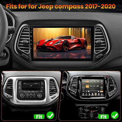 AWESAFE Android 13 Car Stereo for Jeep Compass 2017 2018 2019 2020, GPS - Image 3