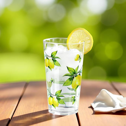 Reston Lloyd Calypso Basics Fresh Lemons 19 oz Acrylic Drinkware Set of 6 – - Image 8