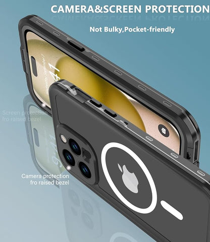 for iPhone 15 Pro Case Waterproof, Full-Body Hard Case Built-in - Image 5