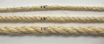 T.W. Evans Cordage Co. 22-605 1/2 in. x 50'. Twisted Sisal Rope - Image 2