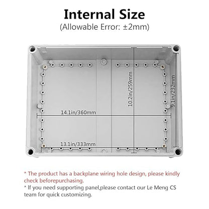 LeMotech Junction Box IP67 Waterproof Dustproof ABS Plastic Project Box - Image 3
