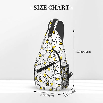 Cute Duck Sling Bag For Women Men Fashion Duck Backpack Crossbody Shoulder Bag - Image 3