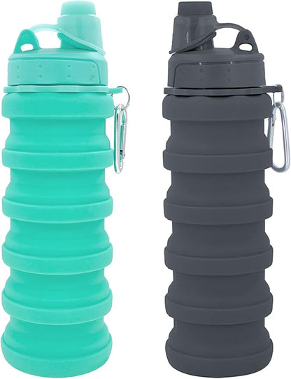 Collapsible Water Bottles Travel water bottle Sports Portable Sport Water by YCTMALL