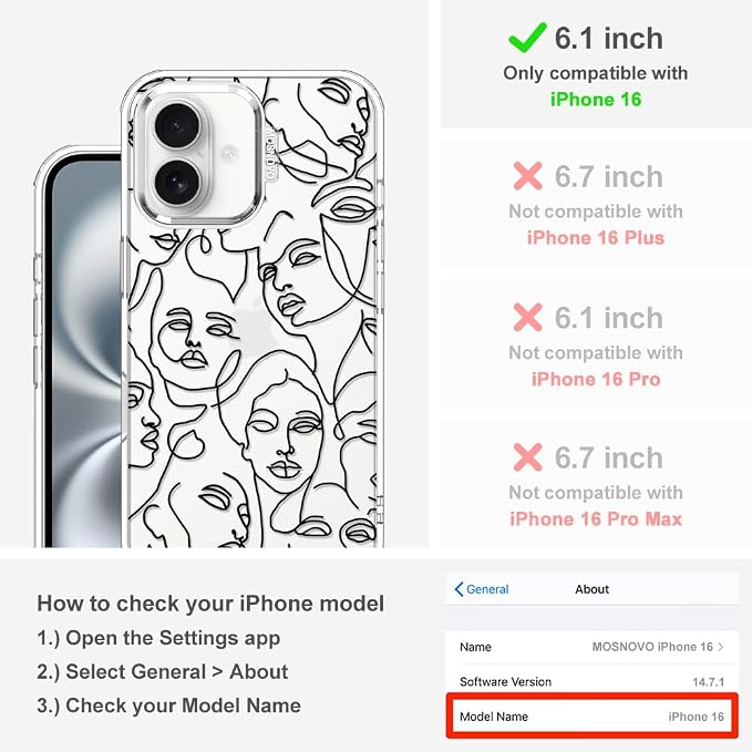 MOSNOVO Case for iPhone 16 - Image 2