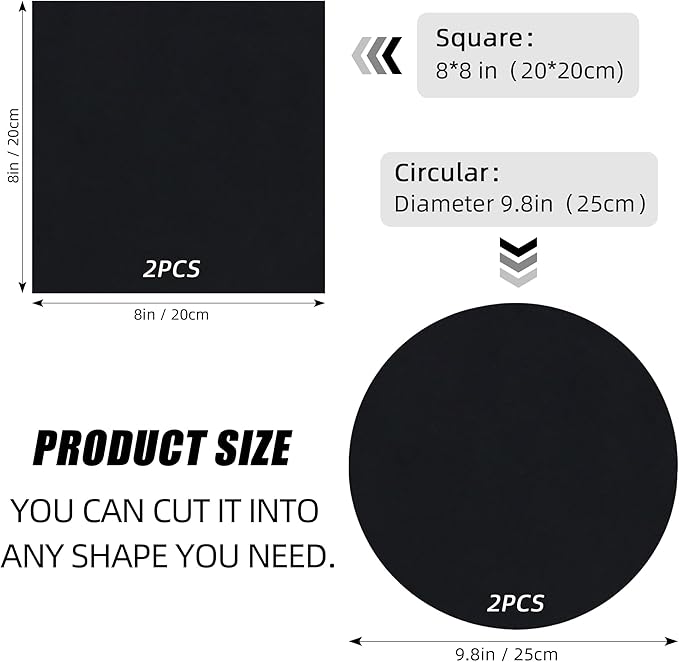 4 Pcs 8 x 8 Inches Pond Liner Repair Patch Kit EPDM Butyl Rubber Liner Patch - Image 2