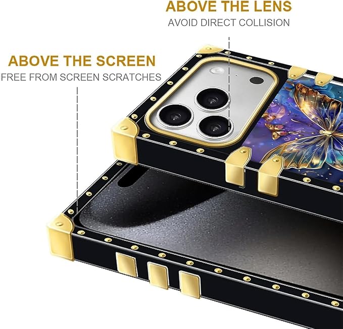 for iPhone 17 Pro Max Case Luxury Golden Decoration - Image 7