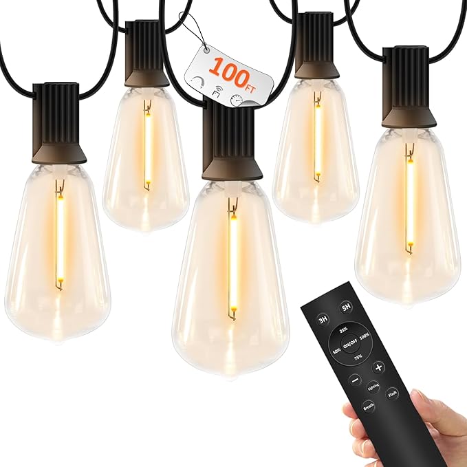 YOYONACY 100 FT Outdoor String Lights by YOYONACY