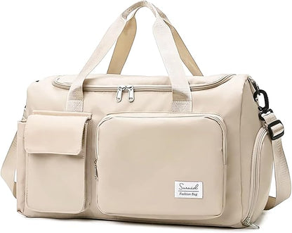 Suruid Sports Gym Bag with Shoes Compartment Travel Duffel Bag with Dry Wet by SURUID